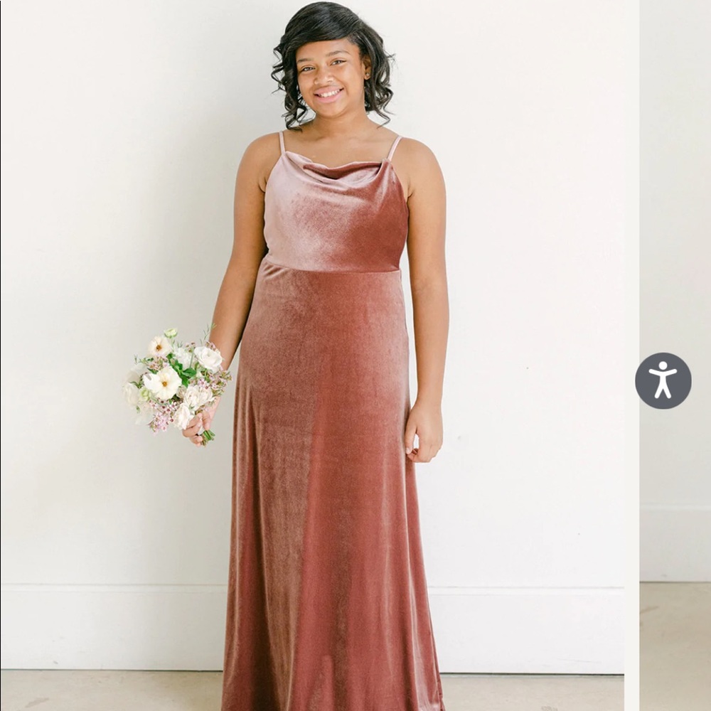 Revelry champagne gold juniors size 16 girls bridesmaids dress - worn once